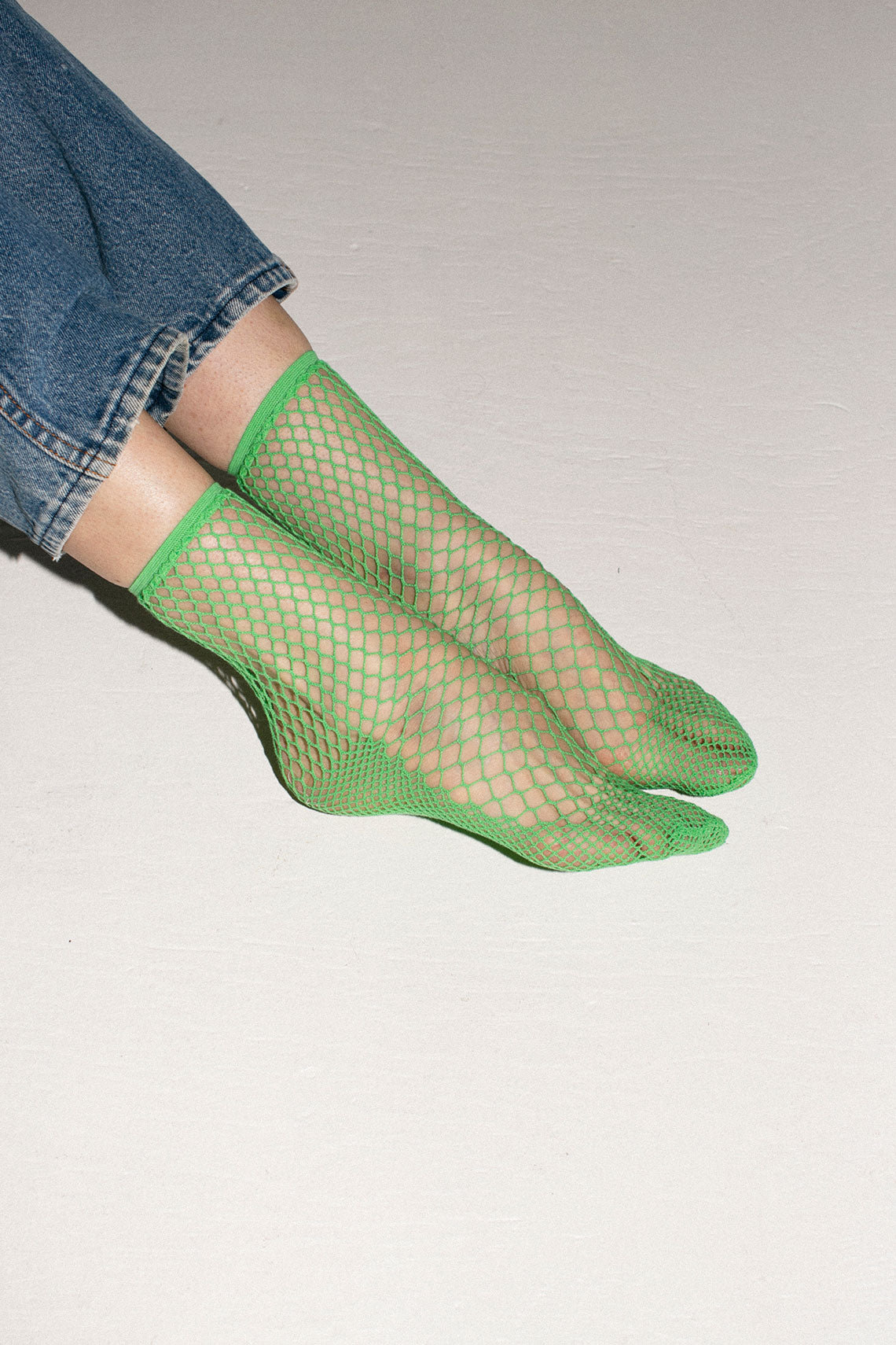 Emerald Green Fishnet Socks
