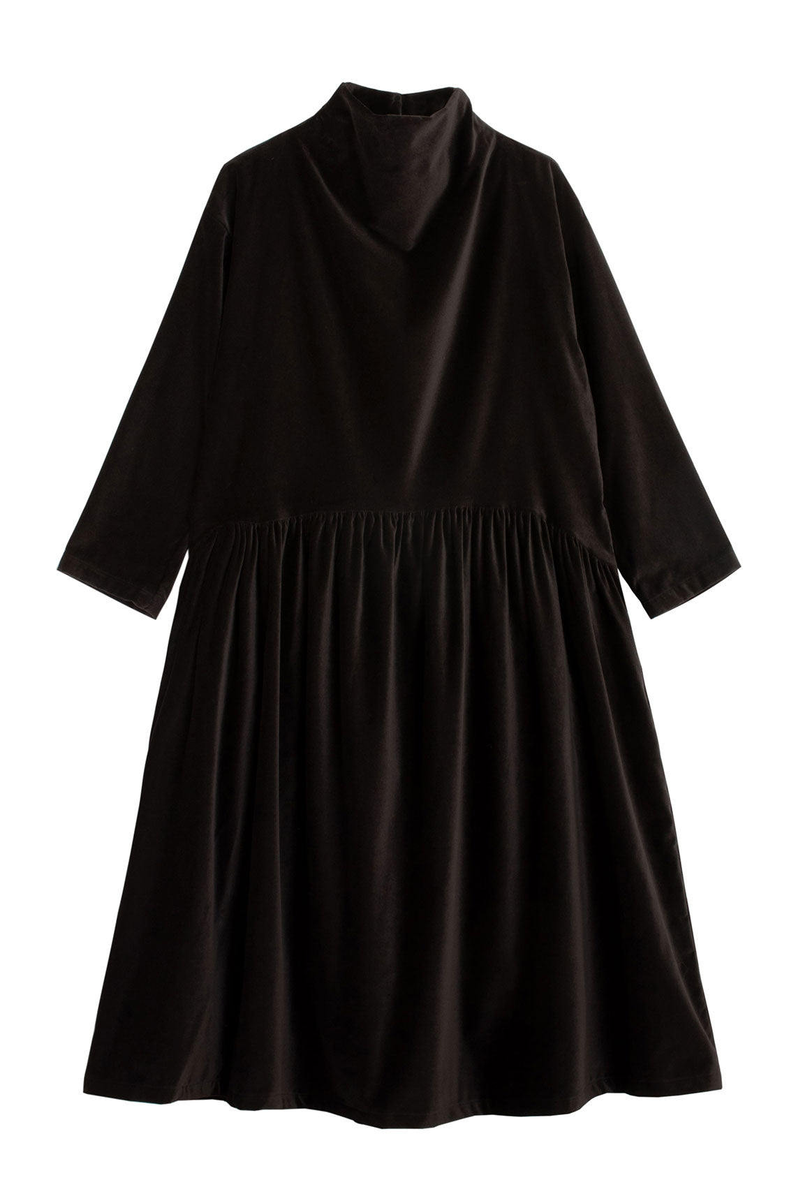 black crane mesh dress Sumi Black Velveteen Dress