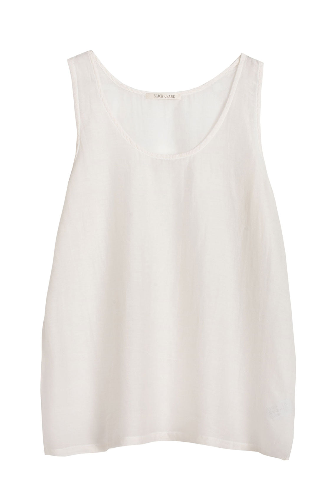Black Crane - White Loose Tank – BONA DRAG