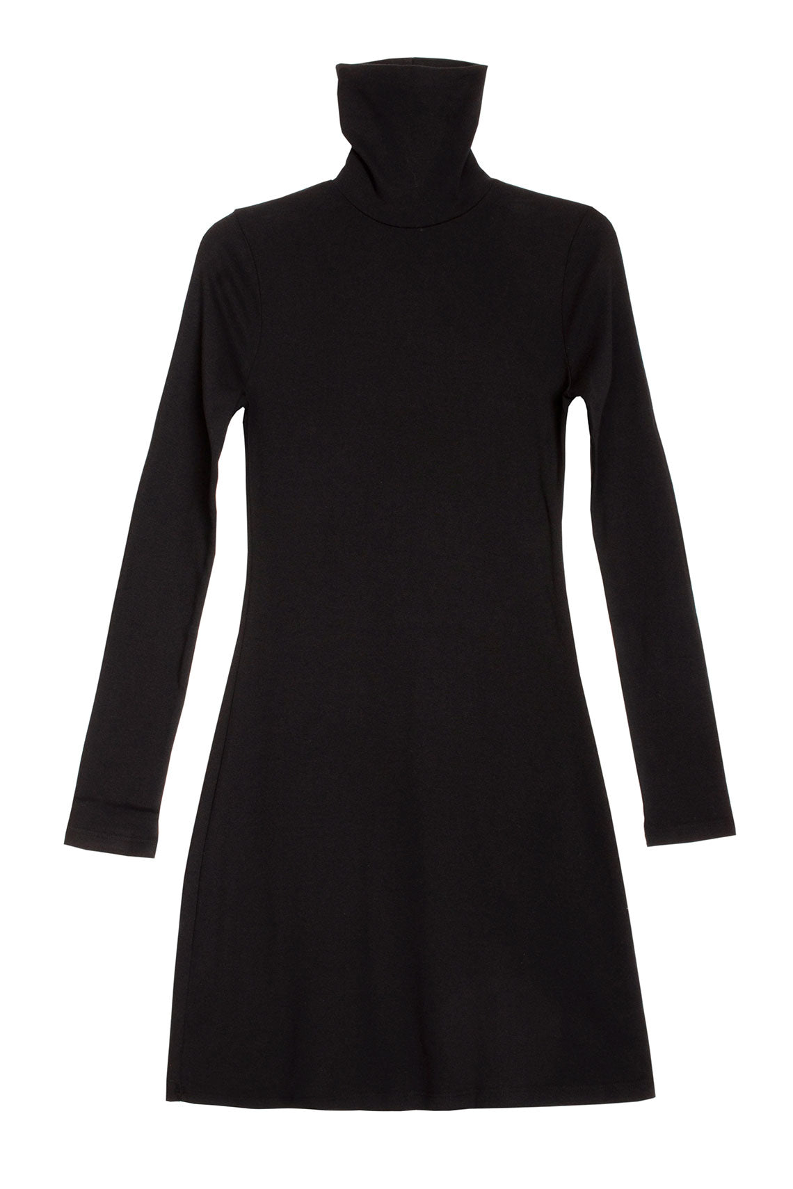 Gil Rodriguez - Black Turtleneck L/S Bellevue Mini Dress S Gil Rodriguez - Black Turtleneck L/S Bellevue Mini Dress S