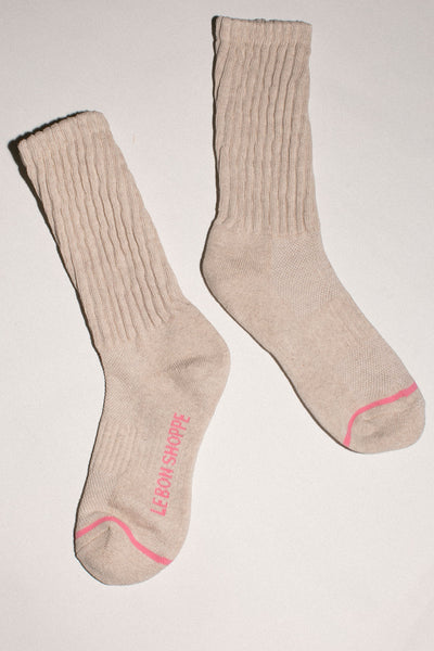 Oatmeal Ballet Sock
