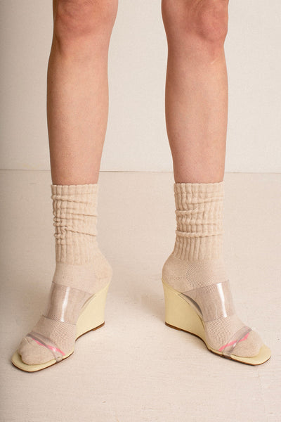 Oatmeal Ballet Sock
