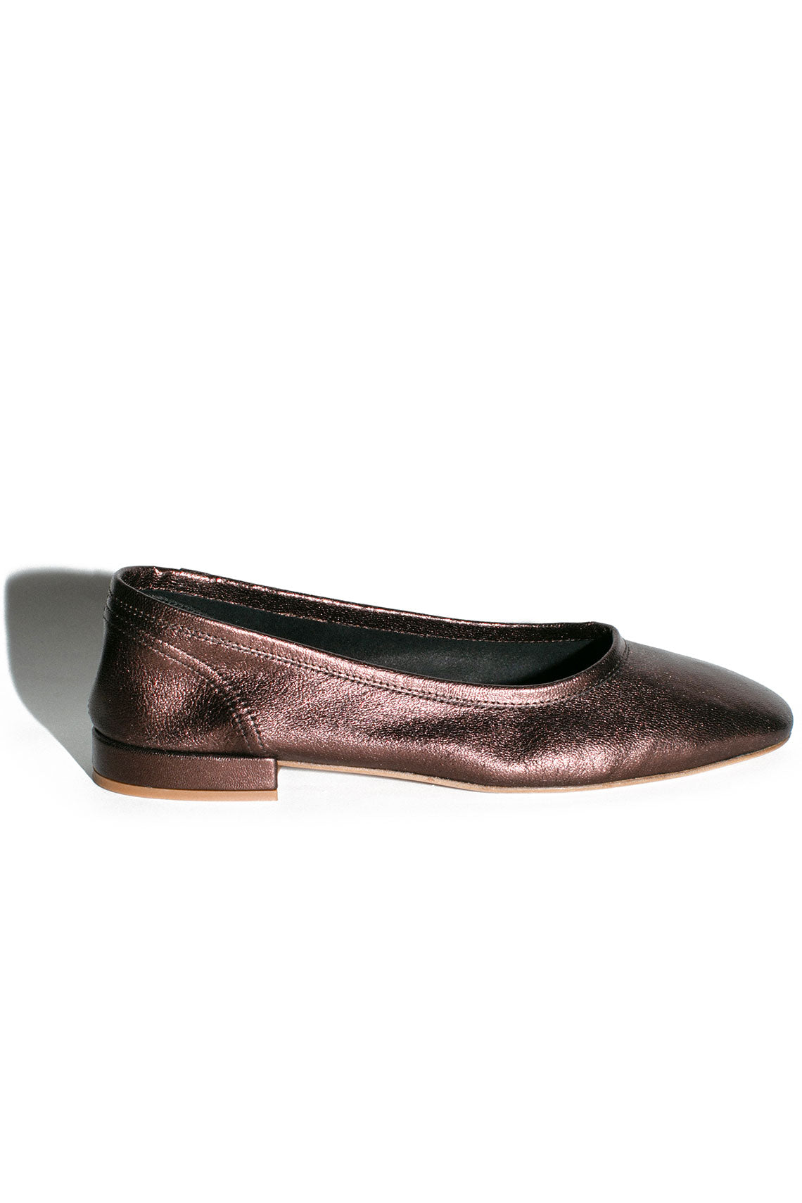 Maryam Nassir Zadeh - Metallic Deep Brass Serafina Flat – BONA DRAG