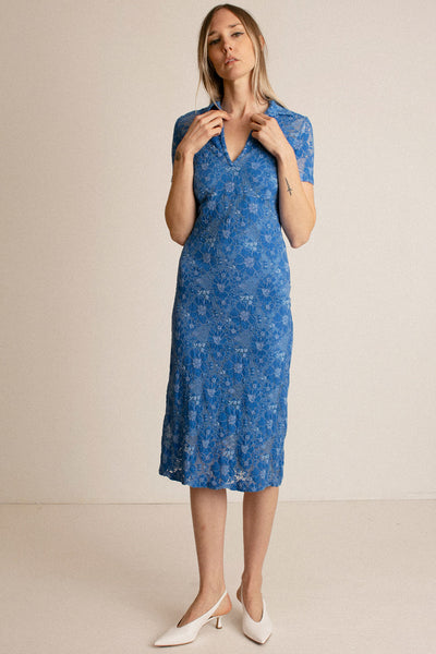 Blue Lace Karolin Dress