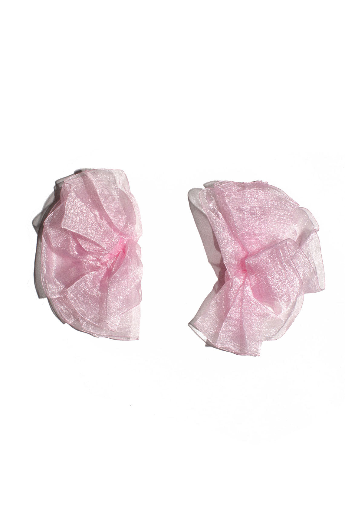 Paloma Wool - Light Pink Big Celine Chiffon Earrings – BONA DRAG