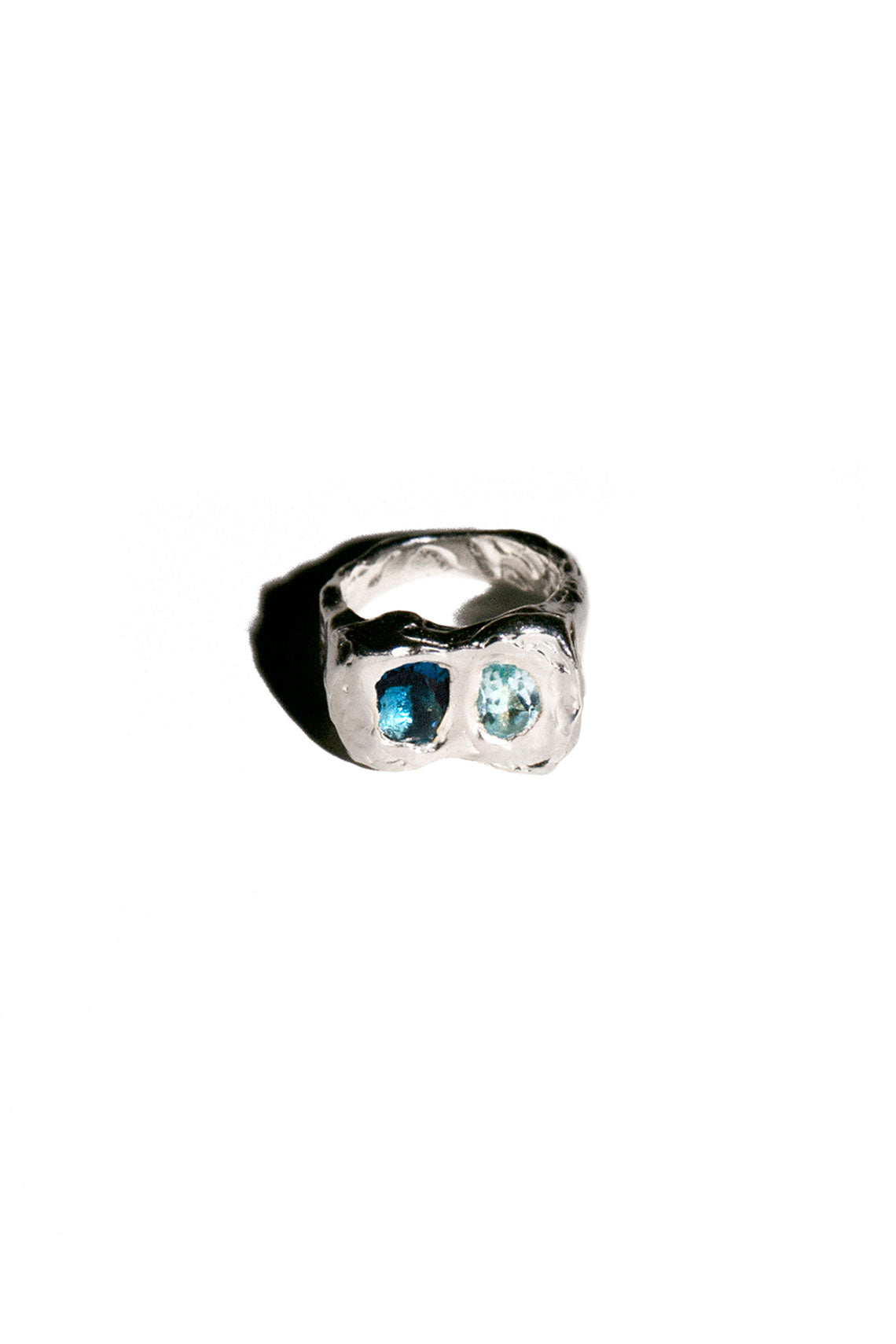 Silver with Blue Topaz Buzo