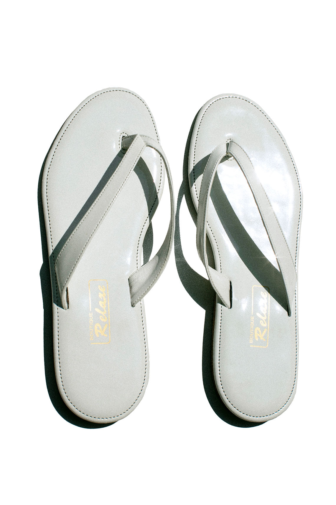 Relaxe - White Patent Slipper Sandal – BONA DRAG display picture 3