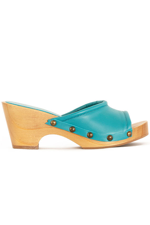 Turquoise Beatrice Clog