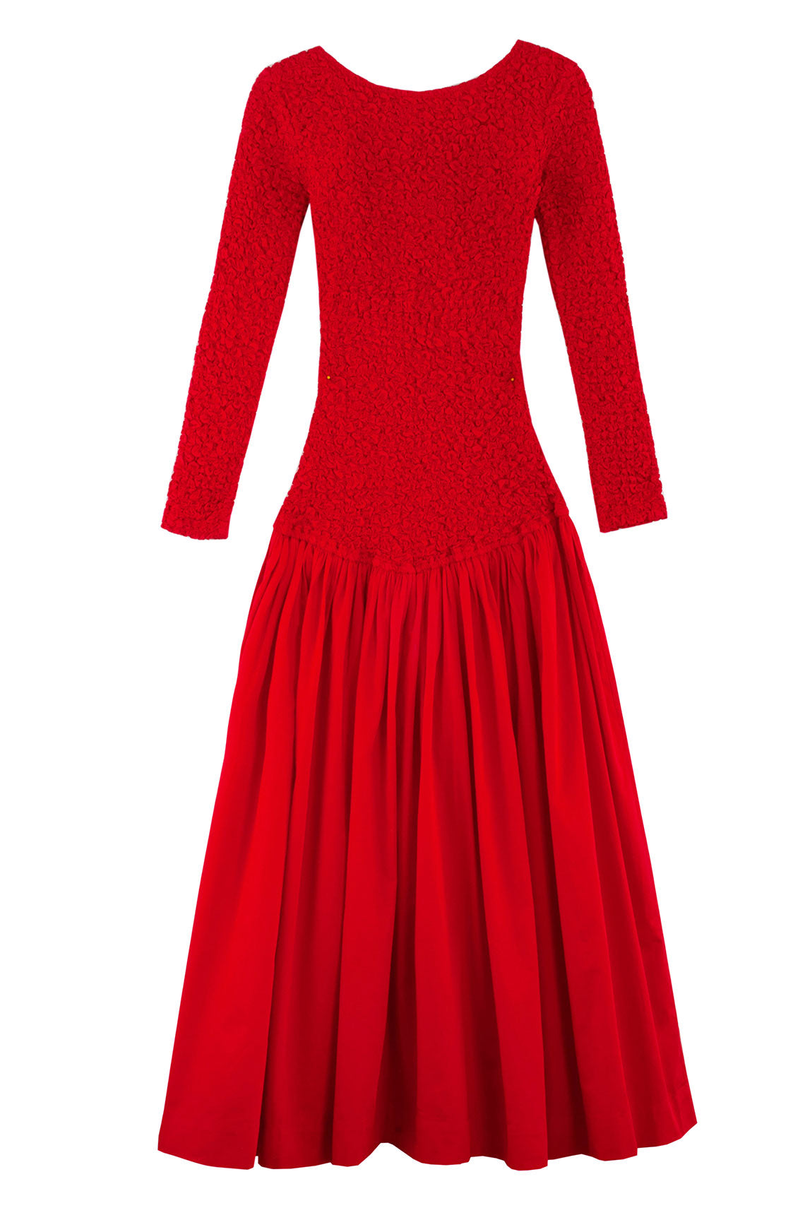mara hoffman red drop waist dress Mara Hoffman Mereba Dress