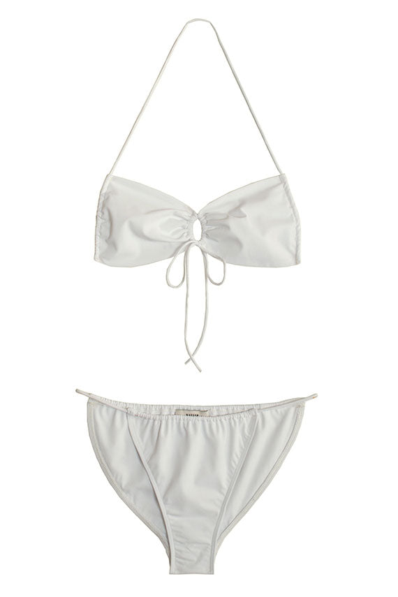 SALE 30% OFF - Maryam Nassir Zadeh - Goddess Optic White Bikini