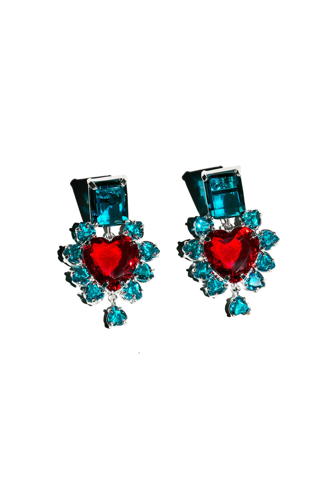 Turquoise & Red El Sabor Earrings