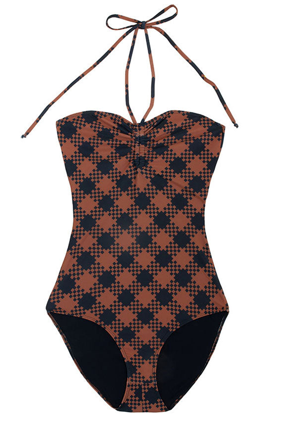 Burberry print 2024 bathing suit