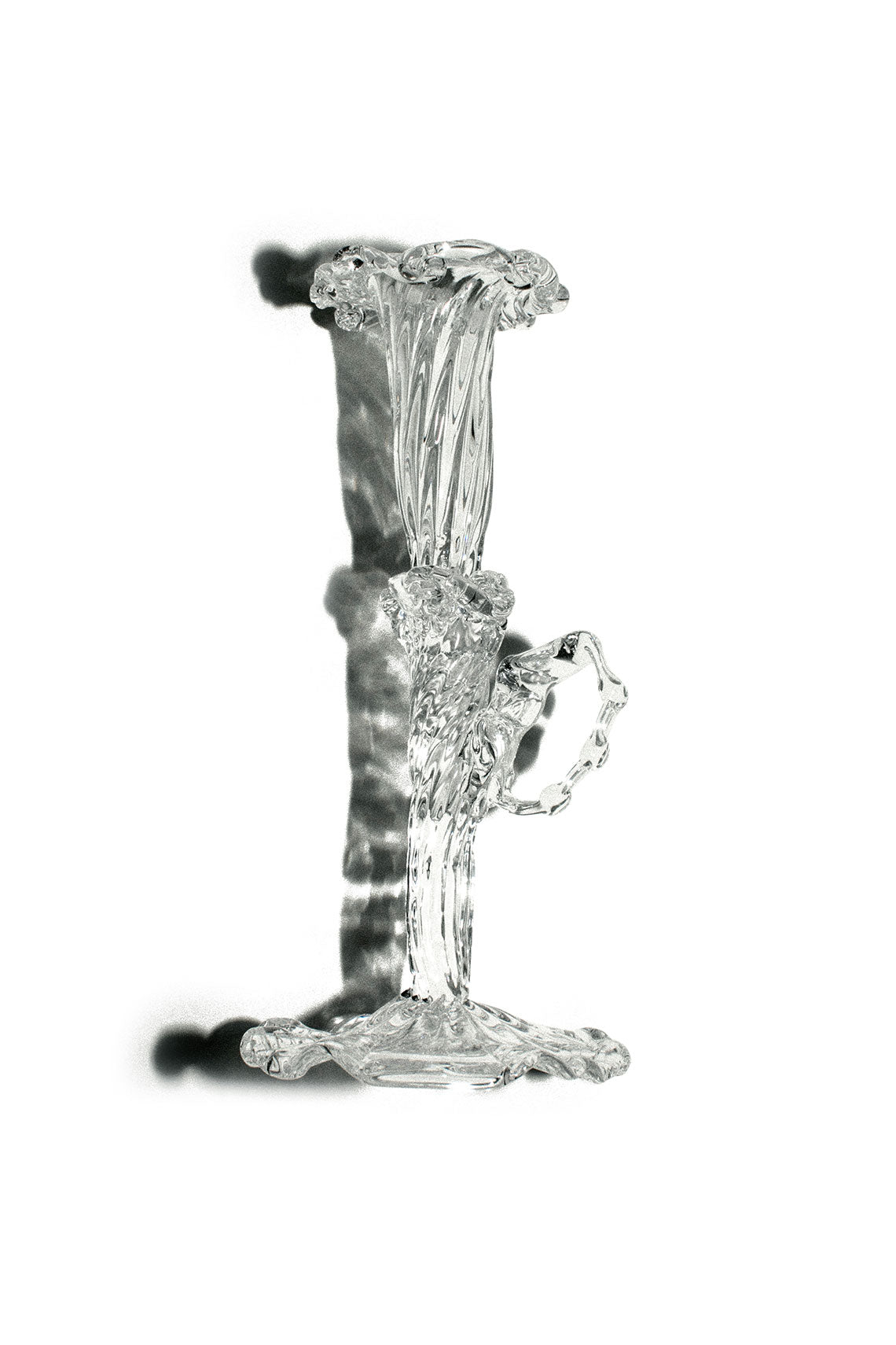 Blown Glass Candle Holder