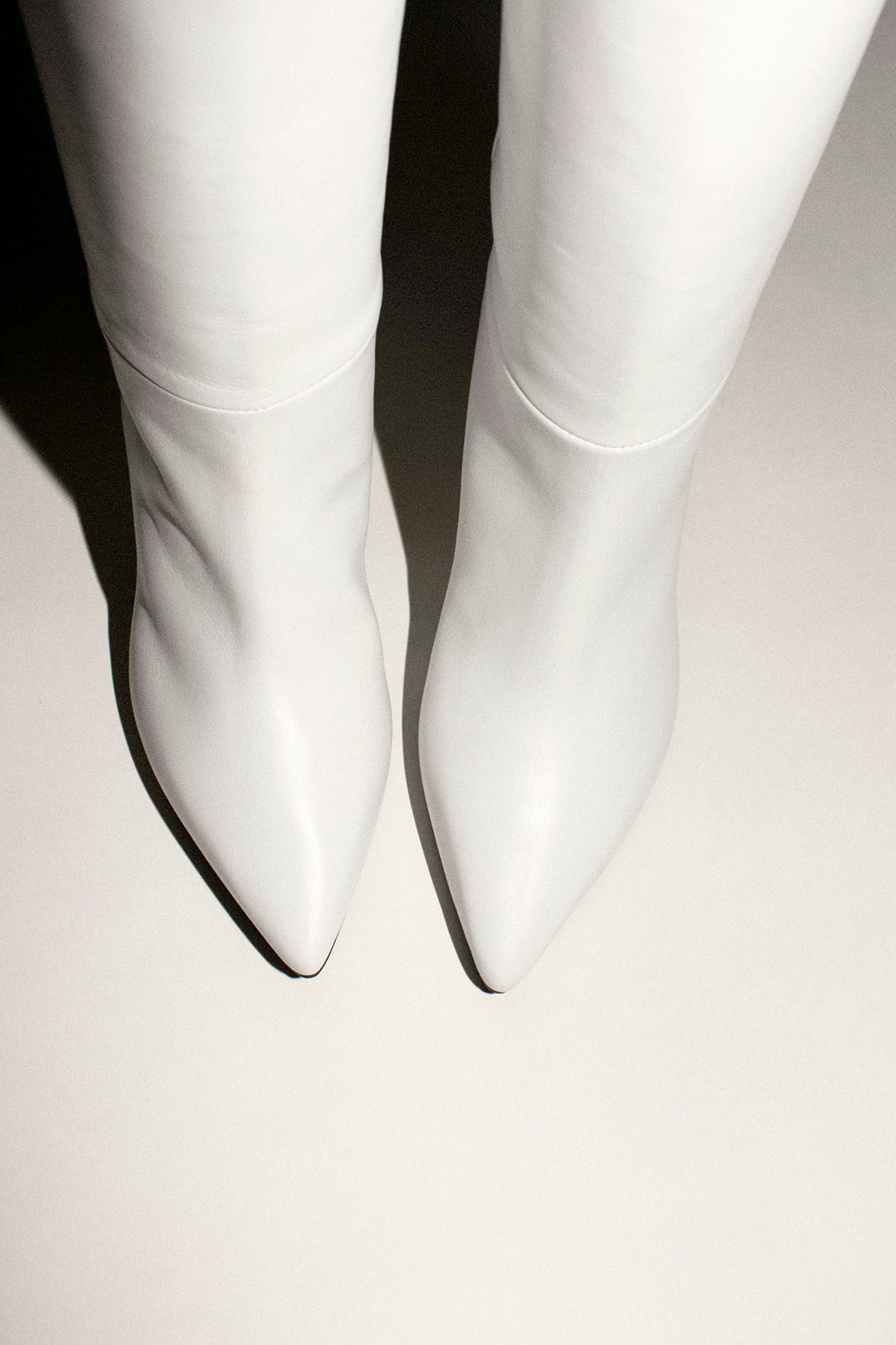 SALE 80% OFF - Anna F - White Leather Tania Boot – BONA DRAG