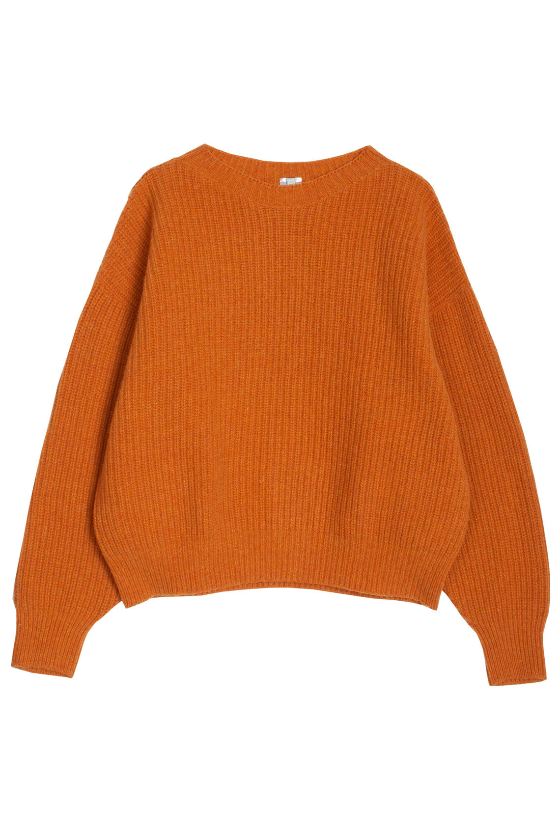 Clair Orange  Recycled Wool Mea Pullover