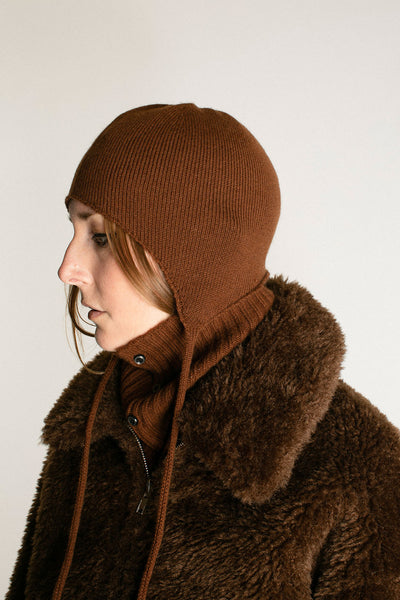 Chocolate Cashmere Knit Cap