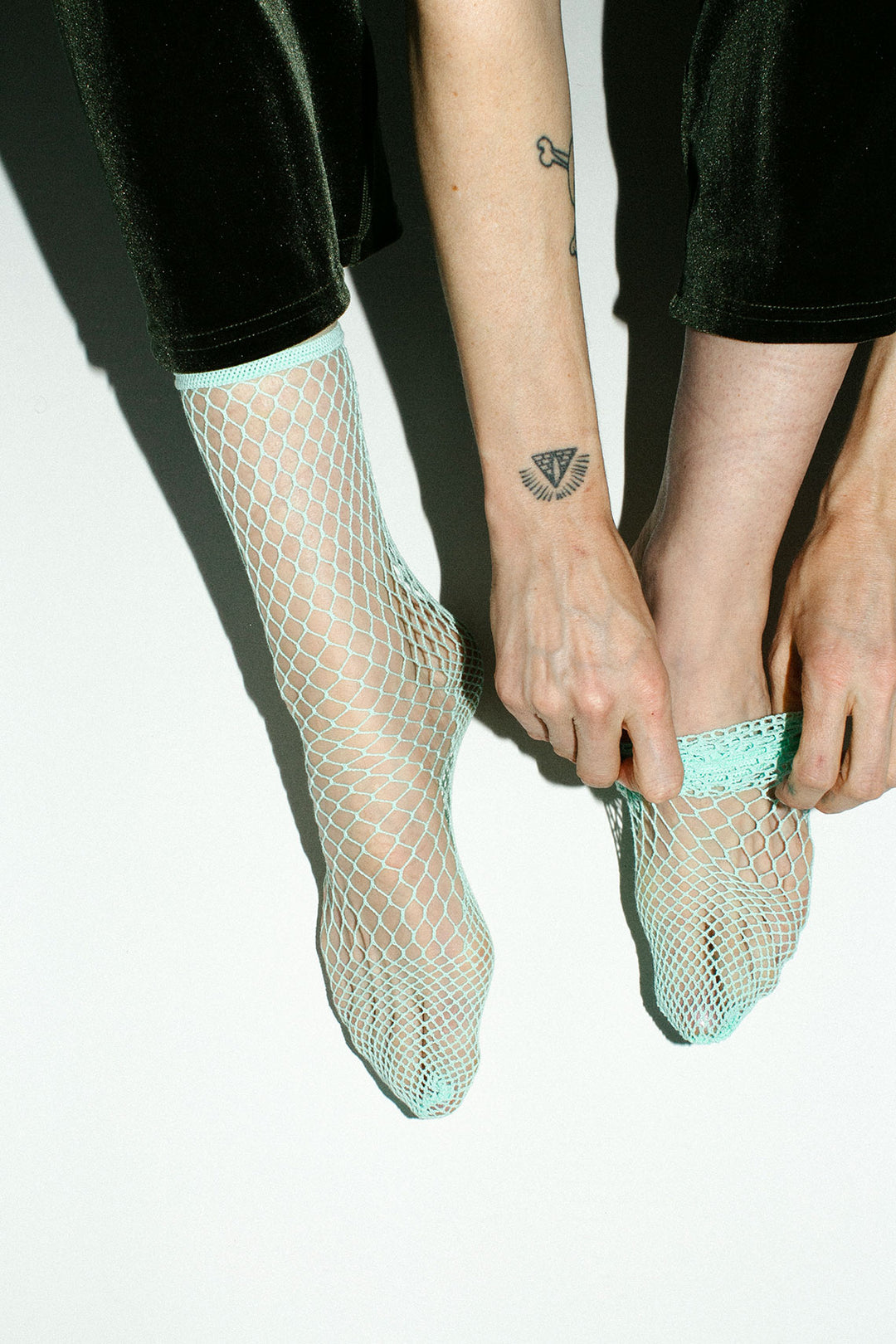 Babaco - Mint Fishnet Socks  BONA DRAG