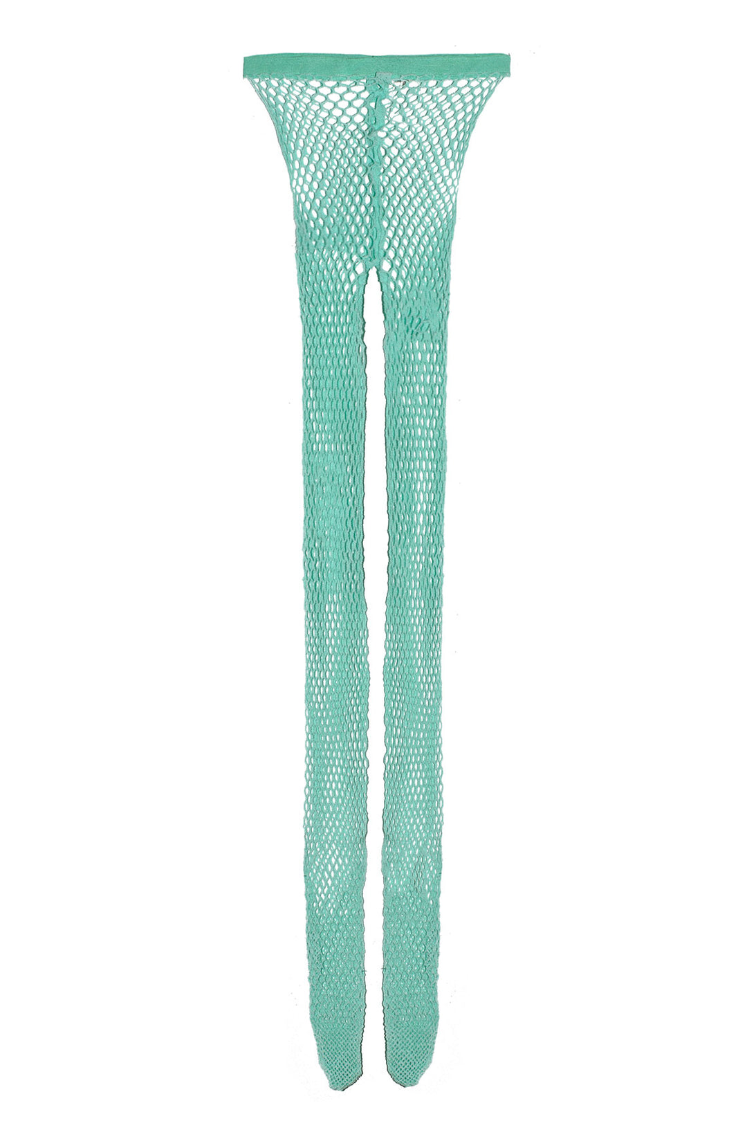 Mint Fishnet Tights