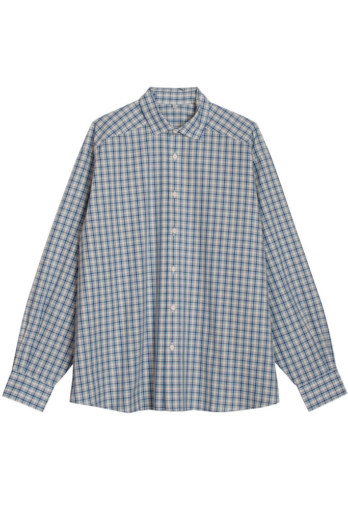 Baserange - Blue Check Claude Shirt – BONA DRAG