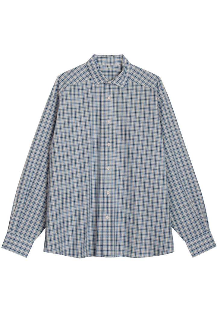 Baserange - Blue Check Claude Shirt – BONA DRAG