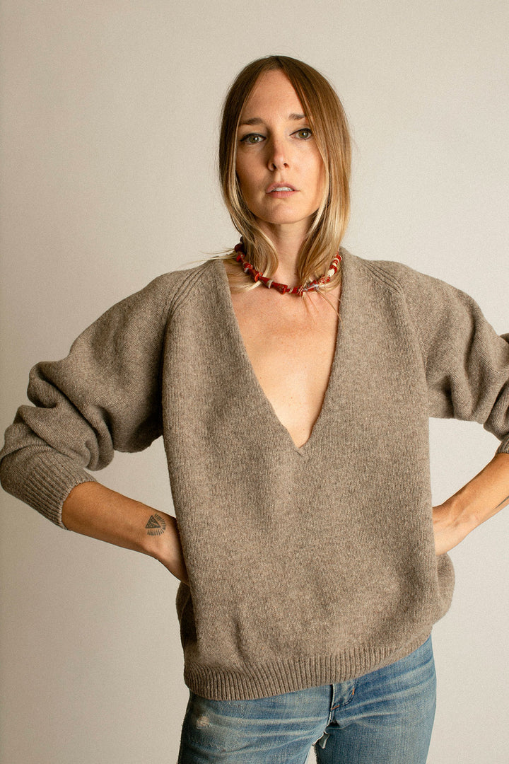 新品タグ付　Baserange SOAR V NECK Soar V Neck in Assortment | Recycled wool | en | Baserange