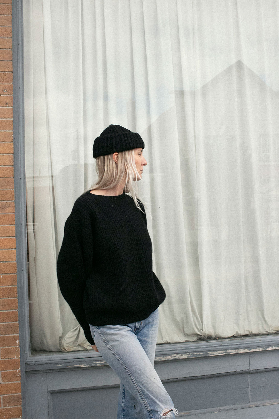 Baserange - Black Recycled Wool Mea Pullover – BONA DRAG