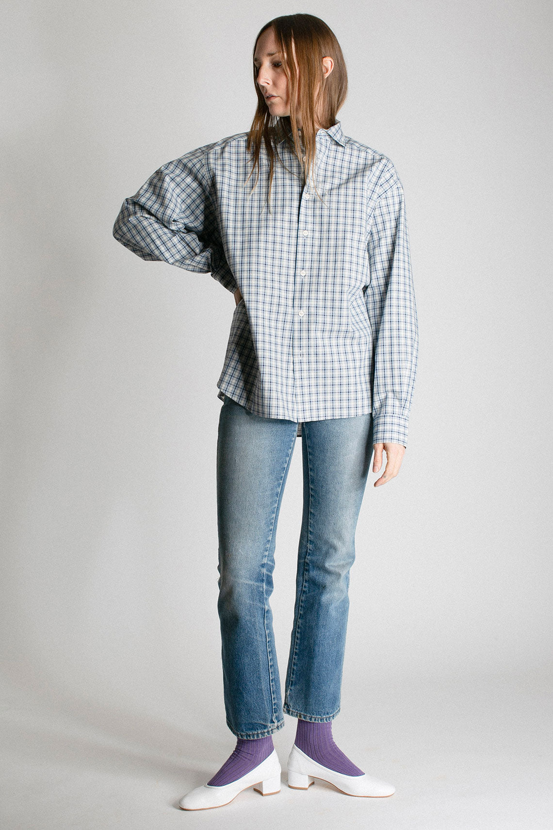 Baserange - Blue Check Claude Shirt – BONA DRAG