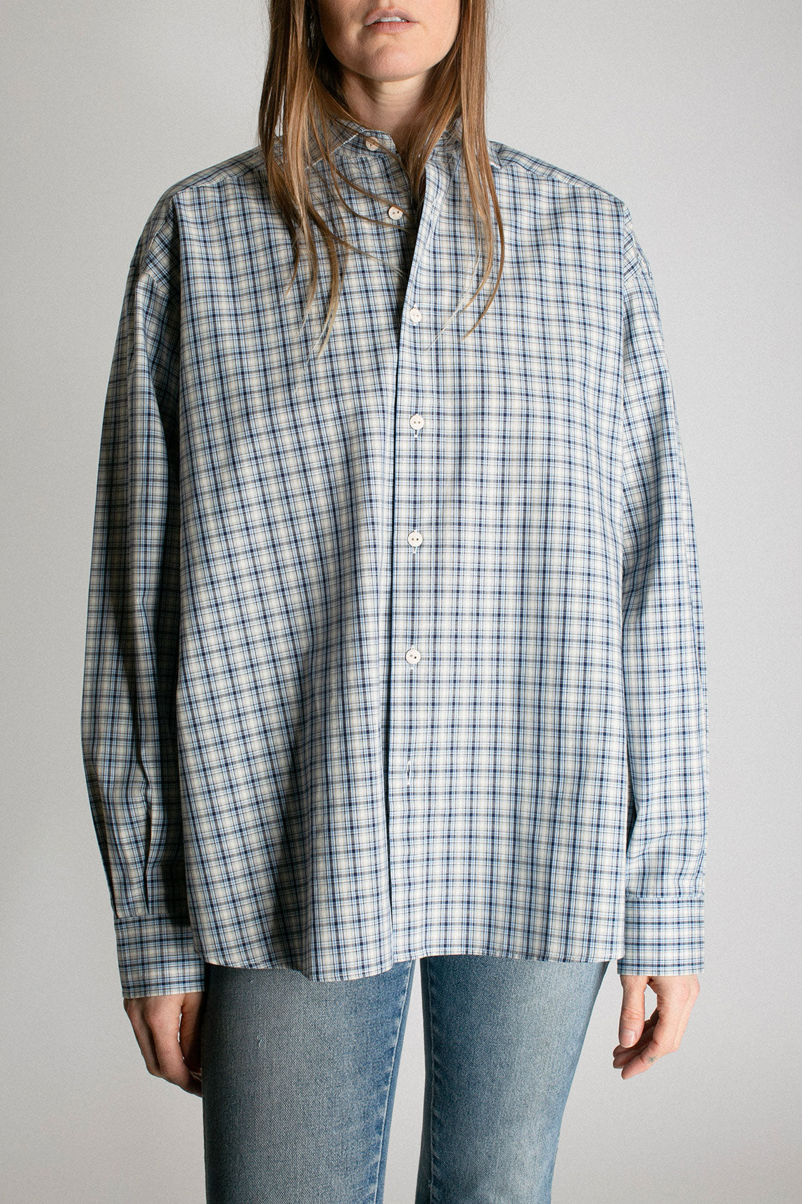 Baserange - Blue Check Claude Shirt – BONA DRAG