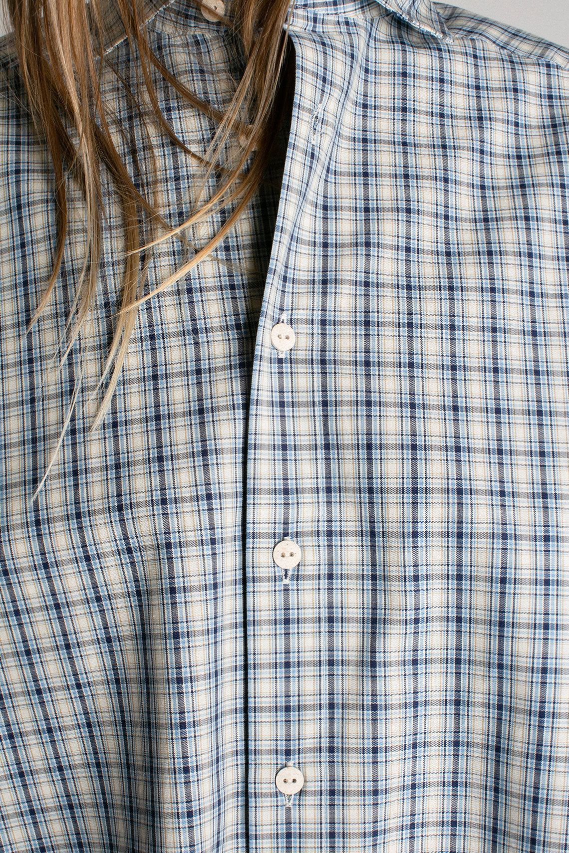 Baserange - Blue Check Claude Shirt – BONA DRAG
