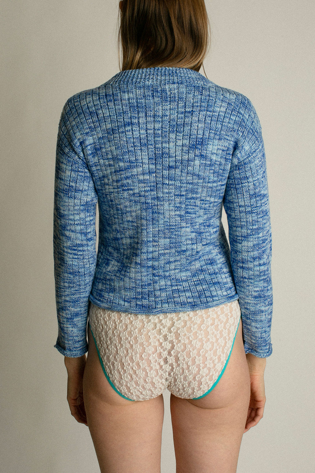 Baserange - Blue Melange Drip Cardigan – BONA DRAG