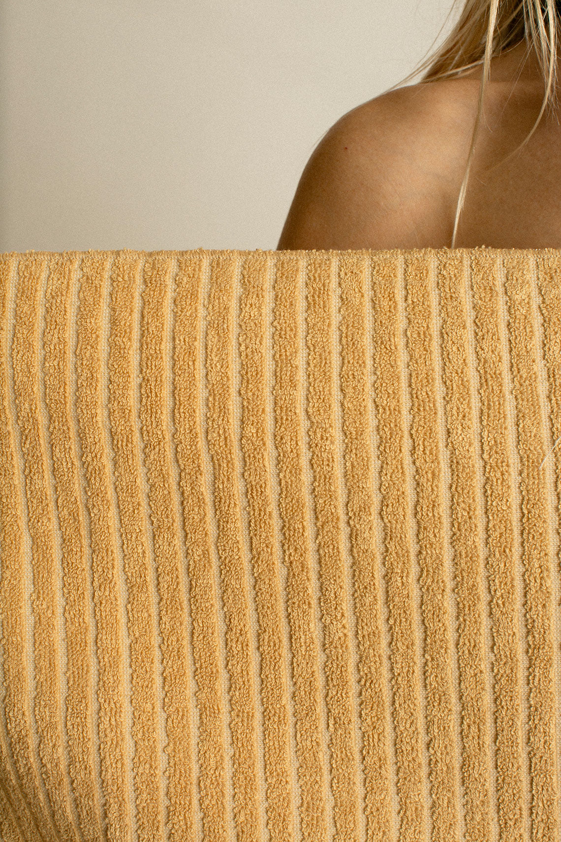 Brown Stripe Shell Towel