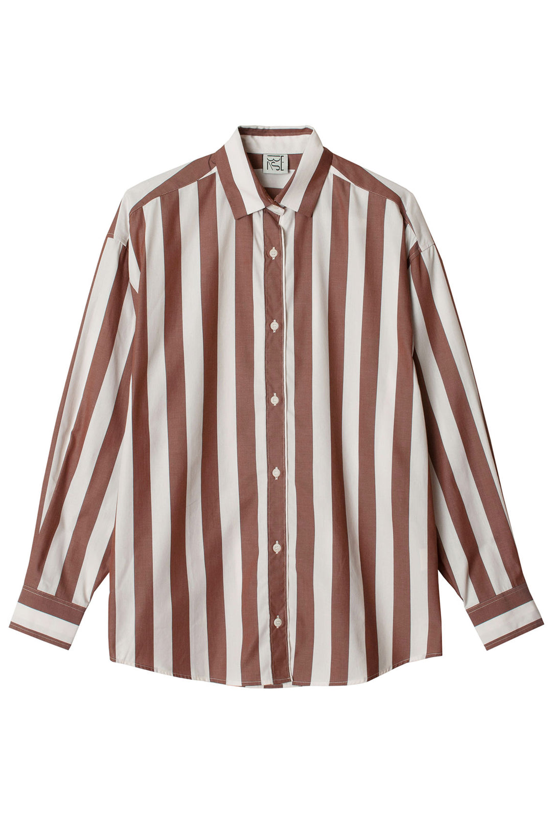 Baserange - Brown & White Stripe Ole Shirt – BONA DRAG