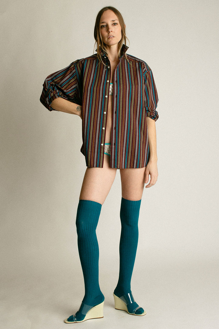 Baserange - Maroon Stripe Claude Shirt – BONA DRAG