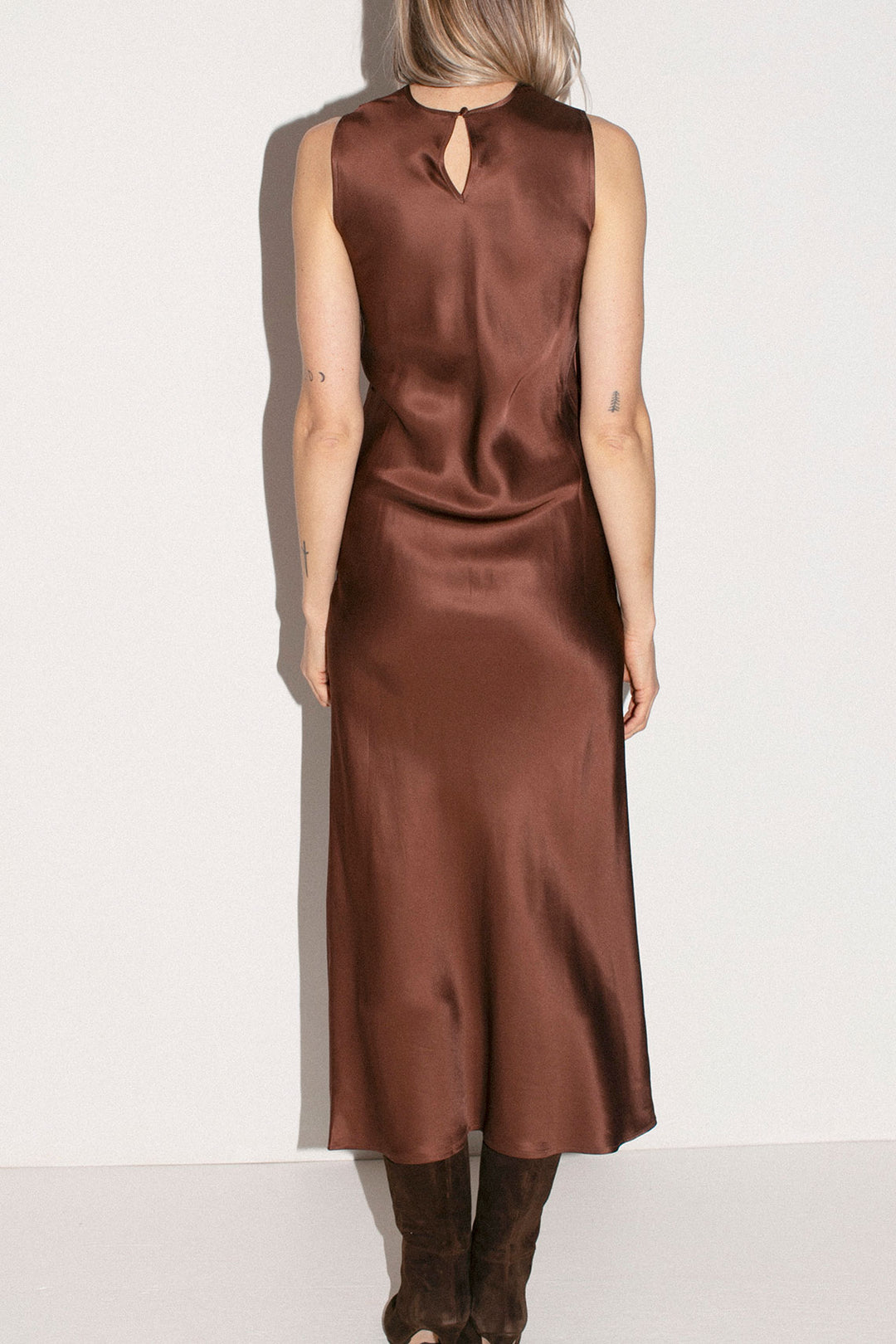 BASERANGE - Dark Brown Dydine Tank Dress – BONA DRAG