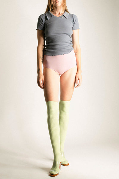 Kir Green Overknee Sock