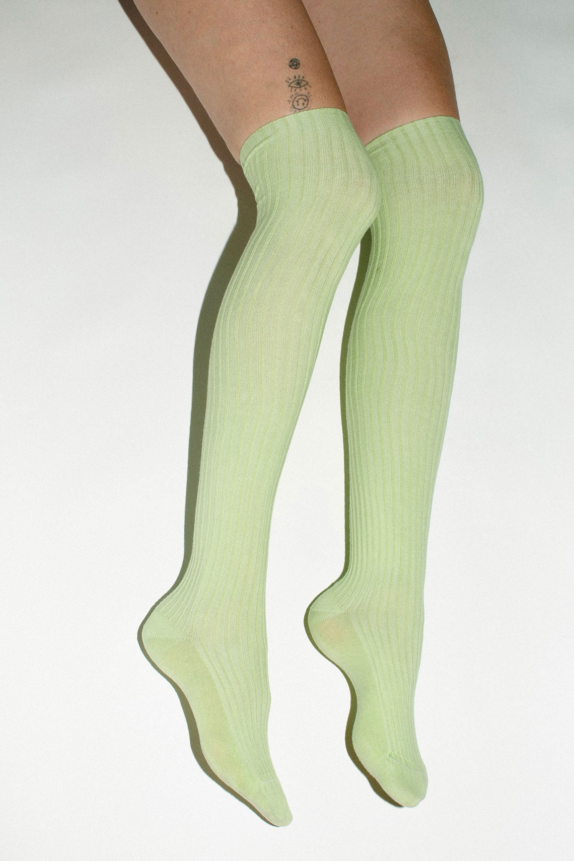 Kir Green Overknee Sock