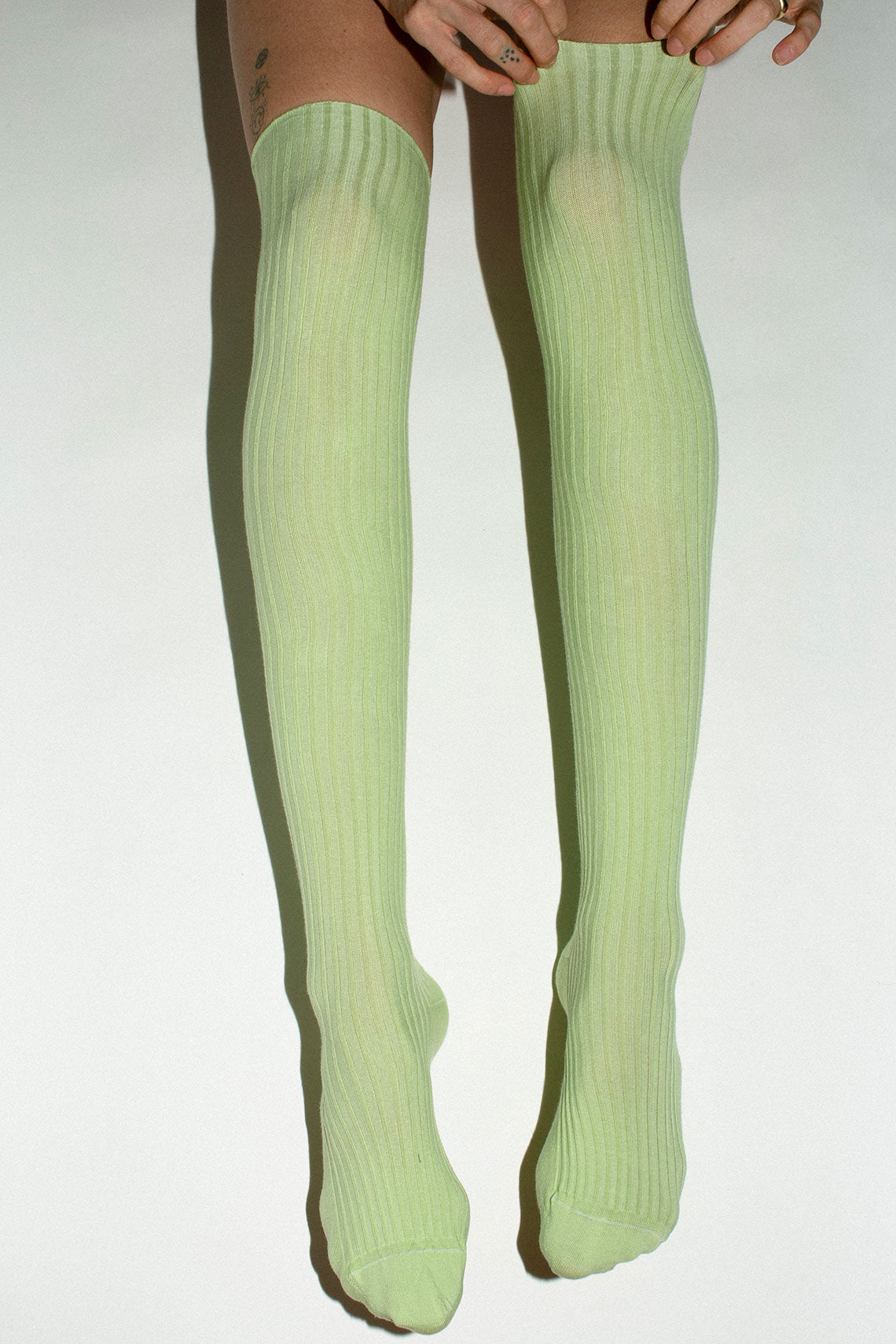 Kir Green Overknee Sock