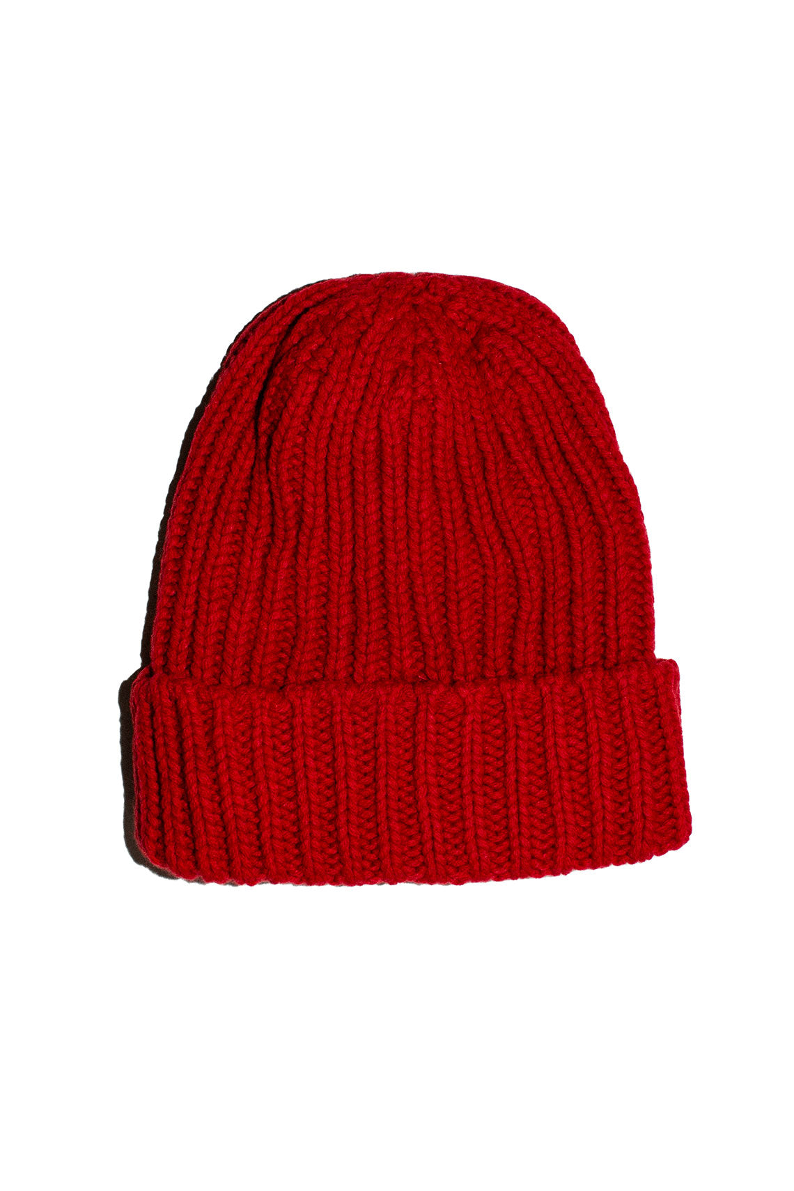 Red Recycled Wool Beanie