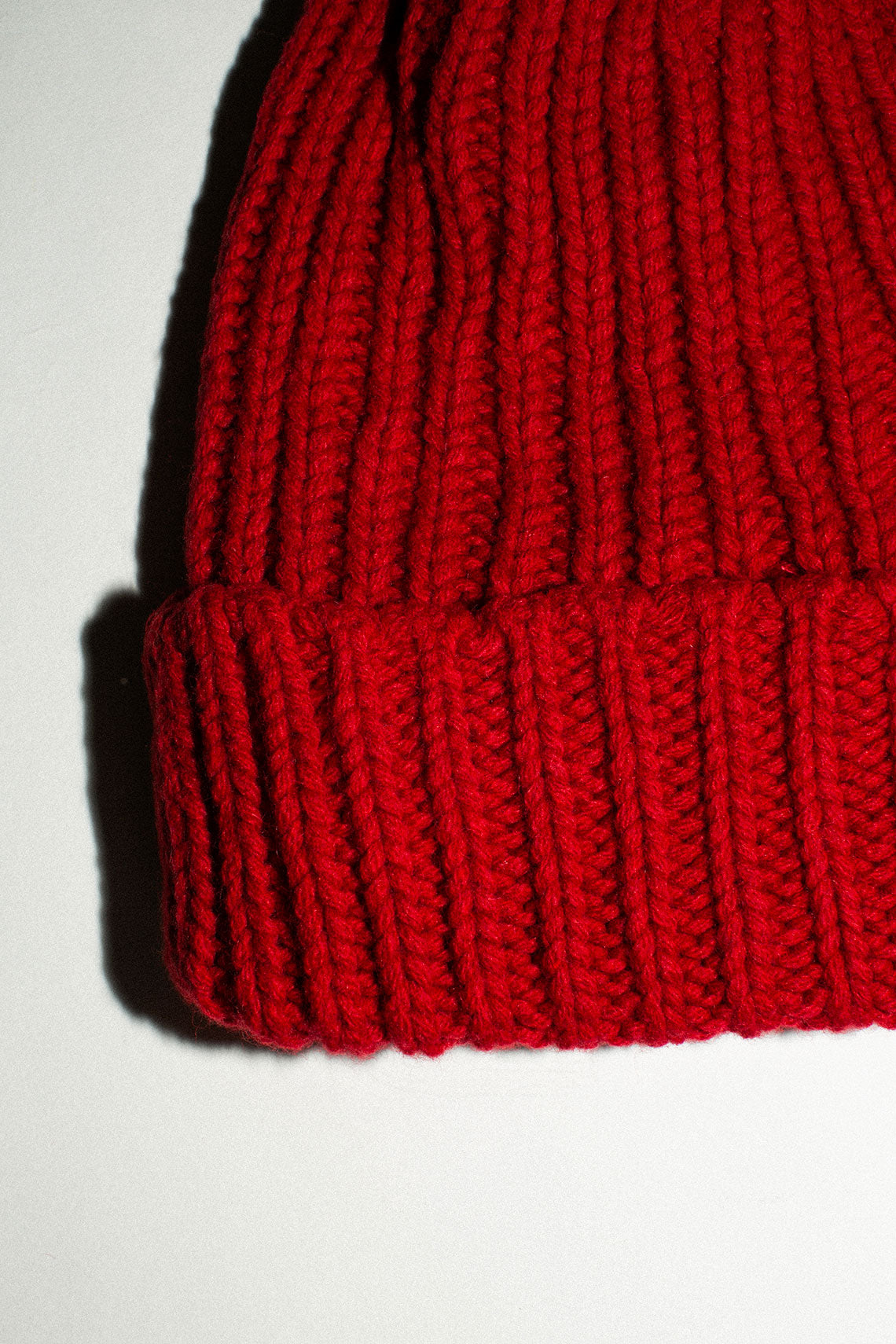 Red Recycled Wool Beanie