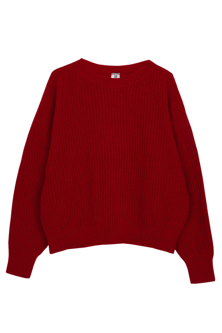Baserange - Red Recycled Wool Mea Pullover – BONA DRAG