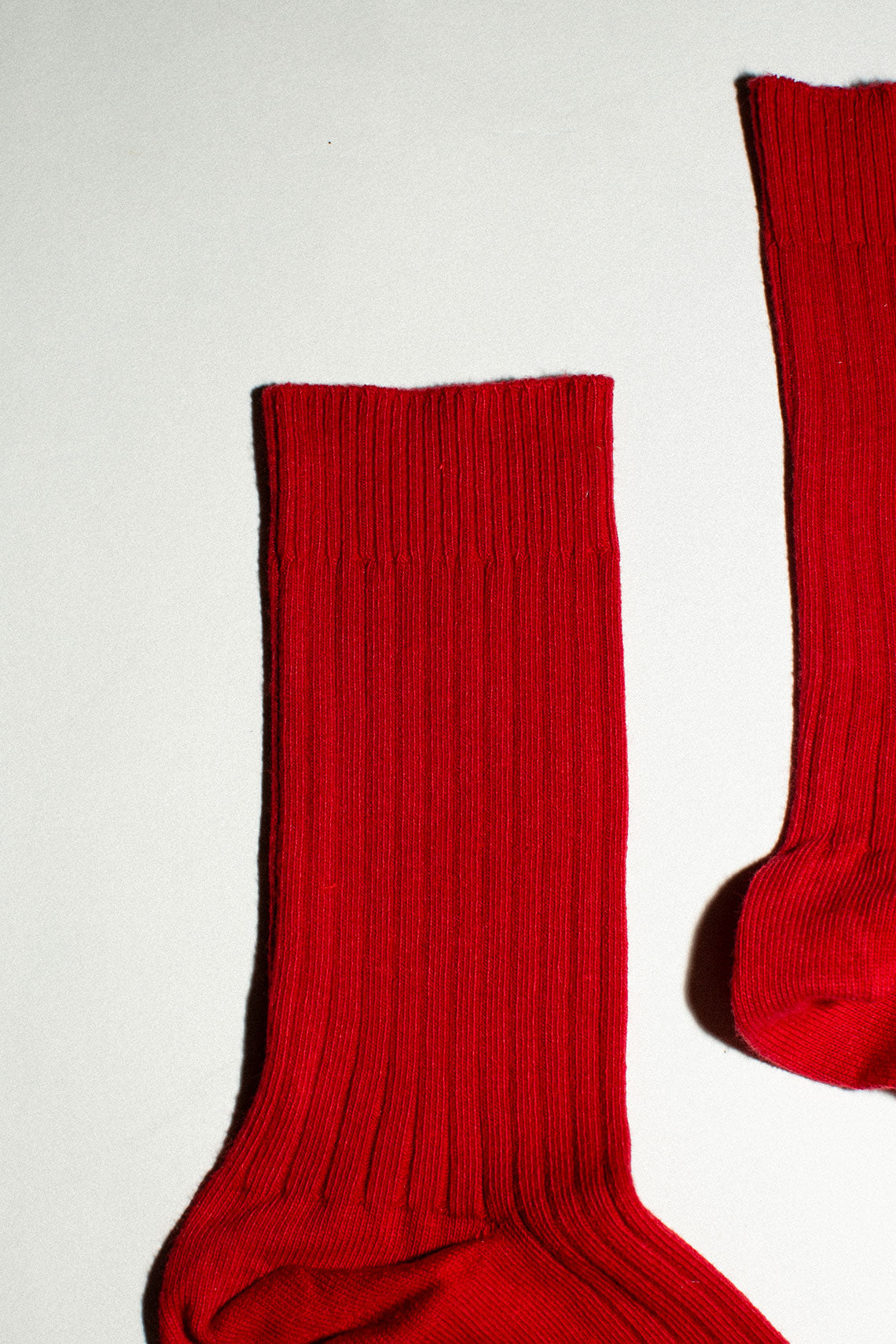 Team Red Rib Sock