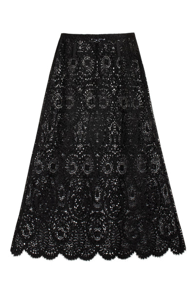 Black Lace Dion Skirt