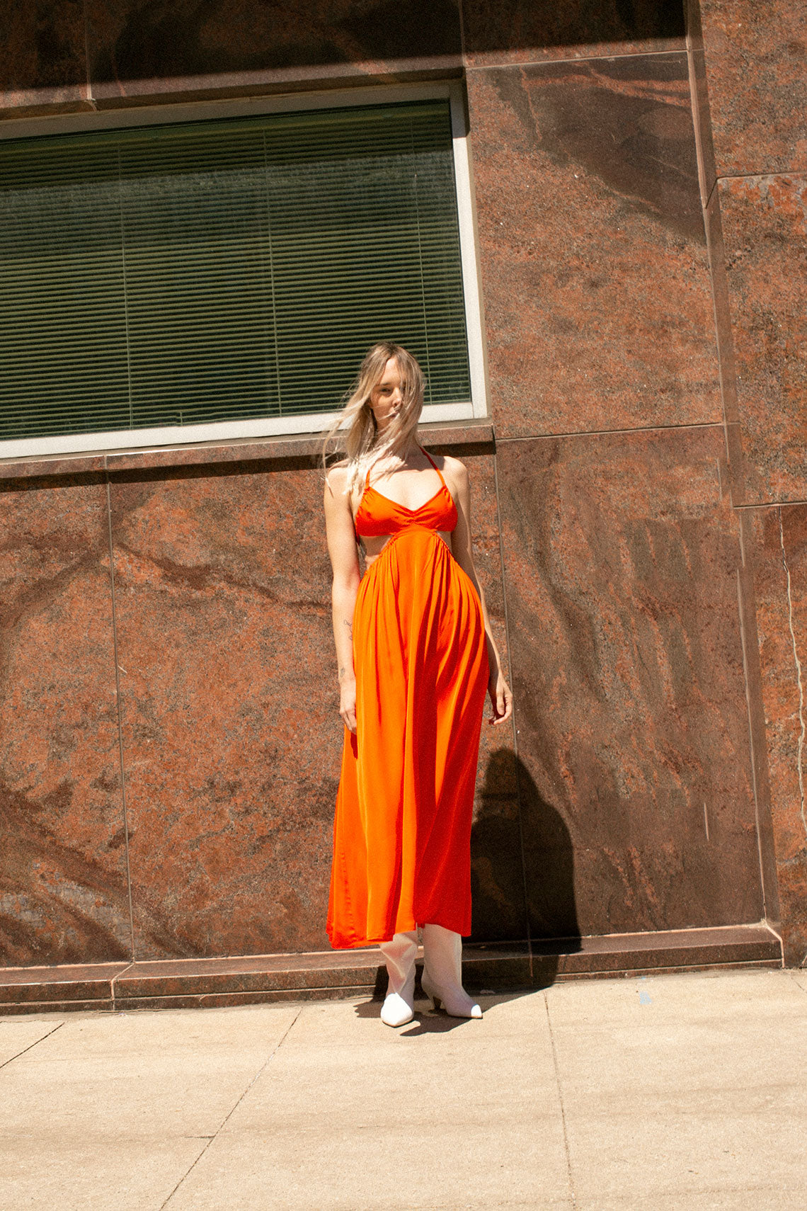 Tangerine Alina Dress