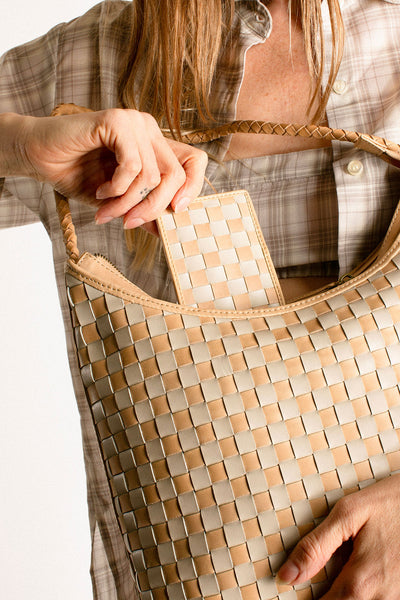 Cream & Caramel Check Marni Bag