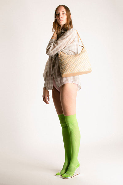 Cream & Caramel Check Marni Bag