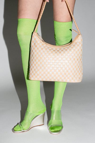 Cream & Caramel Check Marni Bag