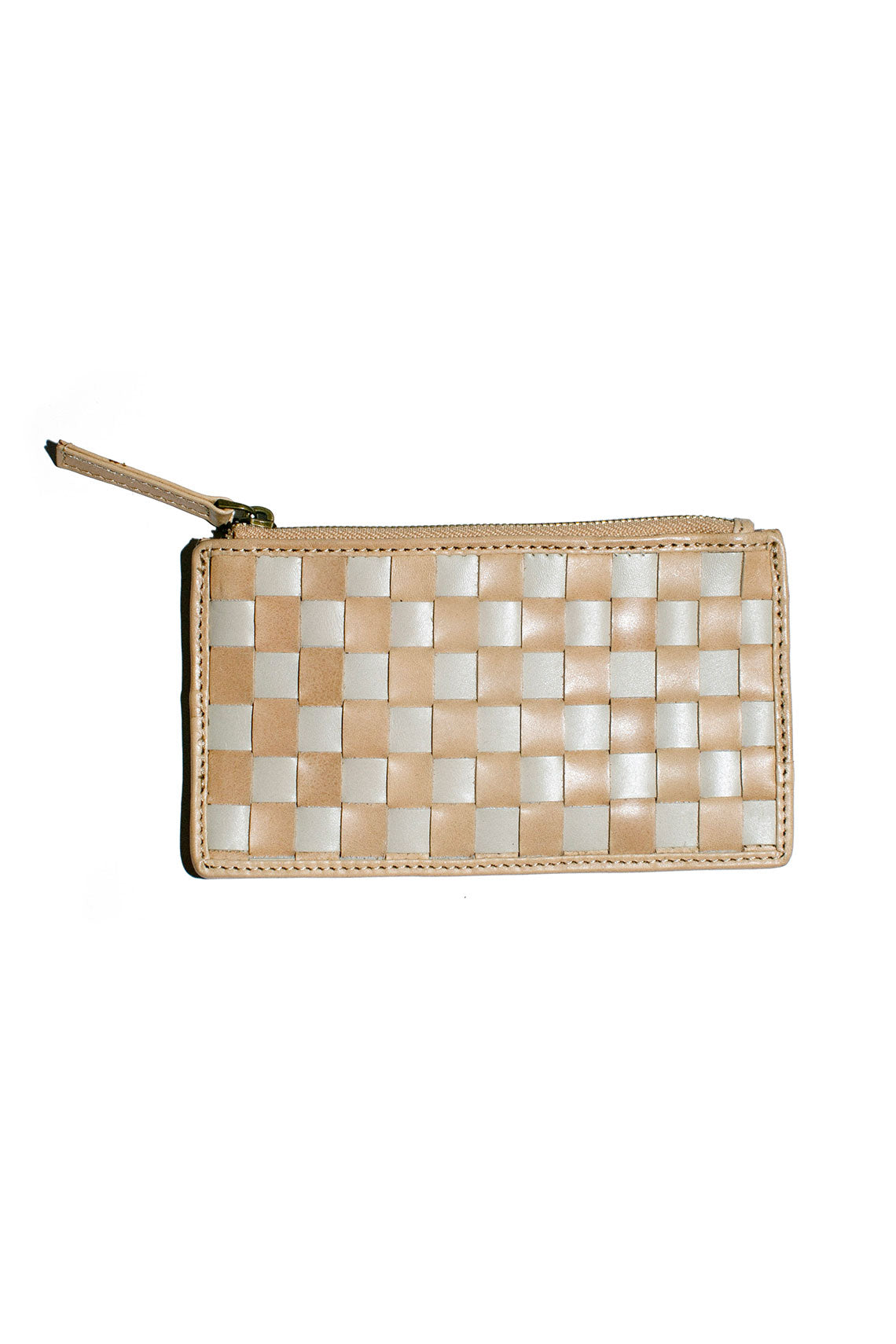 Cream Check Odin Card Case