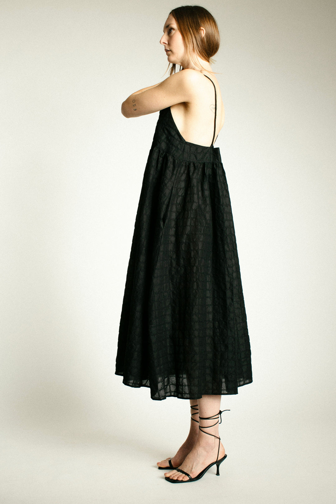Black Crane - Black Ripple Dress  BONA DRAG