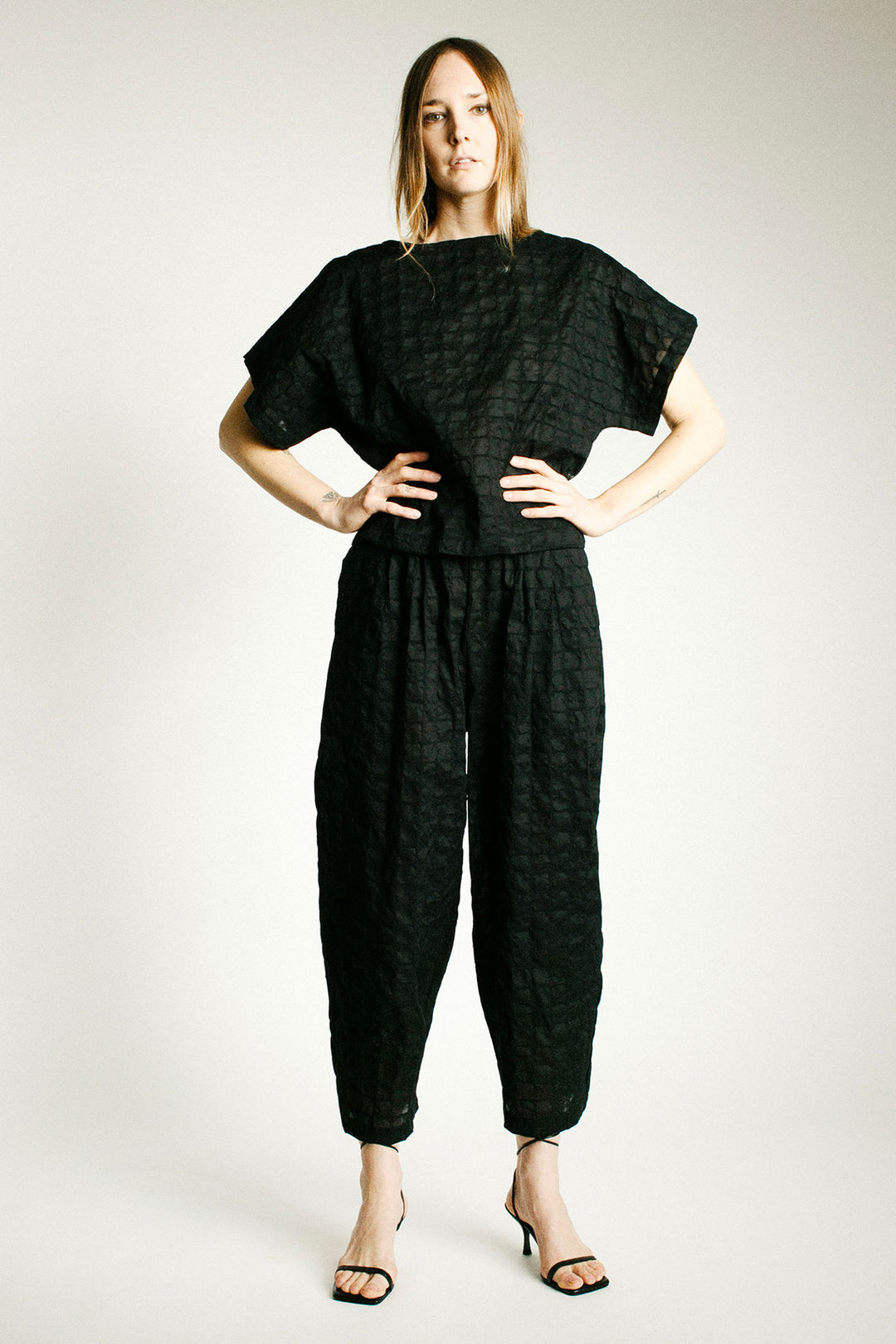 Black Crane - Black Ripple Pant – BONA DRAG