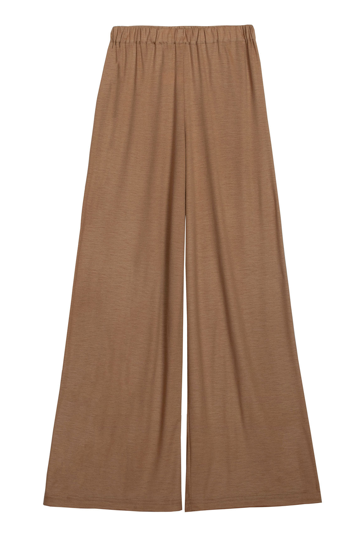 Camel Wool Straight Pant